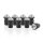 Windshield Bolts with Rubber Nuts M5x15mm, silver, set of 8