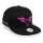 RACEFOXX Wings Snapback Cap, neon pink embroidered