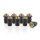 Windshield Bolts with Rubber Nuts M5x15mm, gold, set of 8