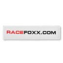 RACEFOXX Patch, white, 130 x 30 mm 