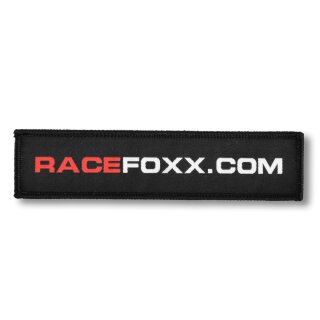 RACEFOXX Patch, black, 130 x 30 mm