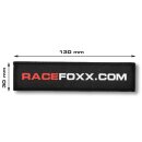 RACEFOXX Aufnäher, schwarz, 130 x 30 mm