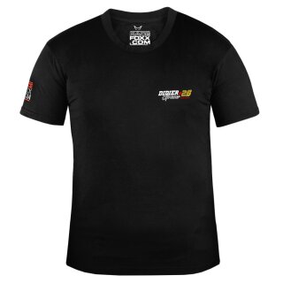 Didier Grams #26 U-Neck T-Shirt MEN, black, small logo, size M