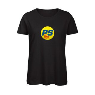 PS U-Neck T-Shirt LADIES, black, size S