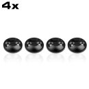 Anchor Points for Airline Eyelets, black, set of 4