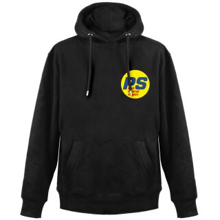 PS Hoodie, Black, small logo, size L