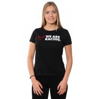 U-Neck T-Shirt LADIES , "We are racing", size S