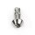 Hex Head Fasteners, 17 mm, Steel, silver, Set of 8 with Rivet Plates