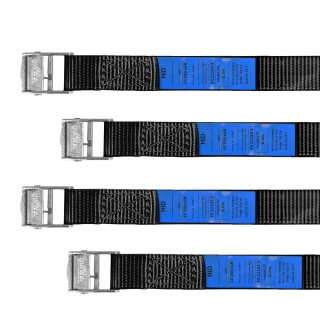 Tie-Down Belts, 250 cm, 4 pcs
