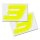 Race Number Sticker, set of 2, font  Assen, # 3 yellow